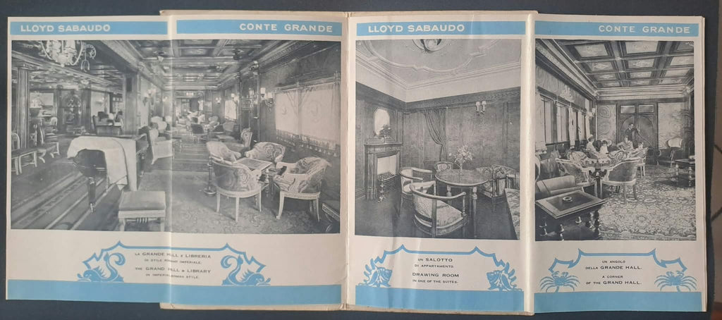 Conte Grande grand hall and suite drawing room photographs